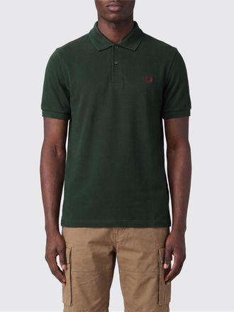 Fred Perry Cotton Polo Shirt with Logo