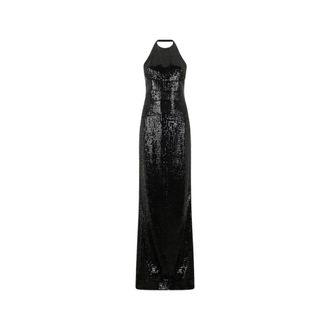 Roberto Cavalli Long Sequin Dress - female - Roberto Cavalli - Gowns - Black - S - Dresses