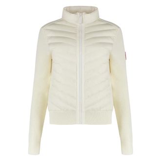Canada Goose Winter Jackets, female, White, Size: 2XS Padded Front Panel Cardigan