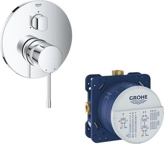 GROHE Batidora Mec&aacute;nica 3 Salidas Essence + Rapido Smartbox Universal Cuerpo Empotrado - Grohe