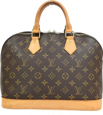 Louis Vuitton Alma Monogram Brown Canvas Handbag (Pre-Owned)