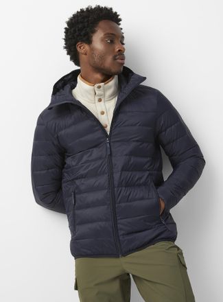 I.FIV5 Mens Packable hooded puffer jacket RE:DOWN down