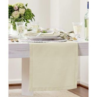 Solino Home Linen Table Runner for Dining Table, Holiday and Everyday Table Decor - Fete in Birch at Nordstrom, Size Xx-Small