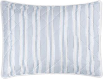 Matouk Elio Pillow Sham in Quilted Blue at Nordstrom, Size Standard