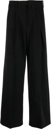 Maison Margiela Stijlvolle wijde broek - Dames - Wijde Broeken - Zwart - XS - Broeken