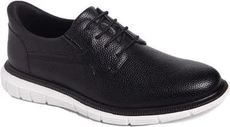 Marc Joseph New York Cloud Street Hands Free Technology Leather Plain Toe Casual Oxford in Black Grainy Leather at Nordstrom, Size 11.5