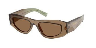 Prada PR B19SF Asian Fit 29E90F Mens Sunglasses Brown Size 53