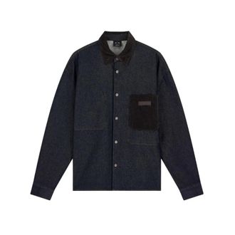 A|X Armani Exchange Overhemden, Heren, Blauw, S, Denim, Denim Overshirt