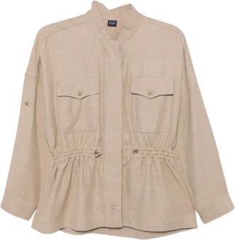 Fay Saharan Overshirt - female - Fay - Light Jackets - Brown - S - Jackets