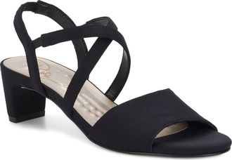 Ros Hommerson Liza Slingback Sandal in Black Microtouch at Nordstrom, Size 10.5