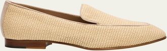 Manolo Blahnik Pitakara Woven Loafers