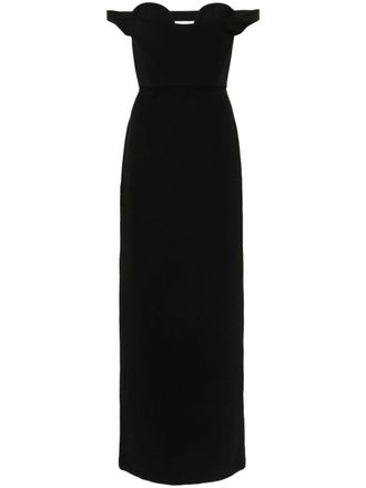 Solace London Abito lungo Serina - Nero