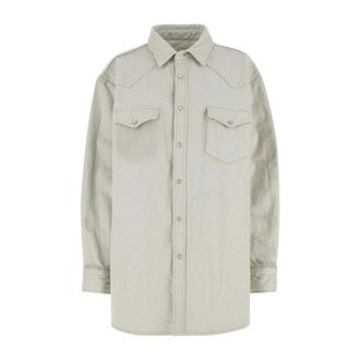 Maison Margiela Dames, Blouses & Shirts, Wit, Maat: 2XS Denim