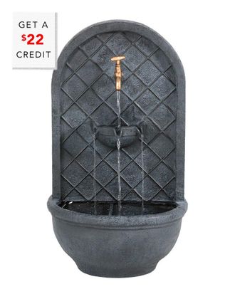 Sunnydaze SunnyDaze Messina Solar Wall Fountain with $22 Credit