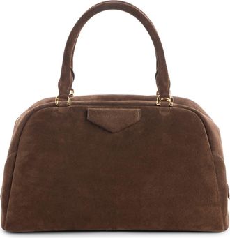 Givenchy Medium Antigona Soft Suede East/West Satchel in Ebony Brown at Nordstrom