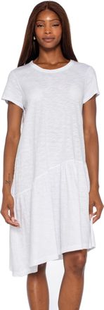 Wilt Drop Torso Slant Hem Dress