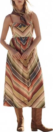 The Great. Verse Midi Dress In Davenport Stripe