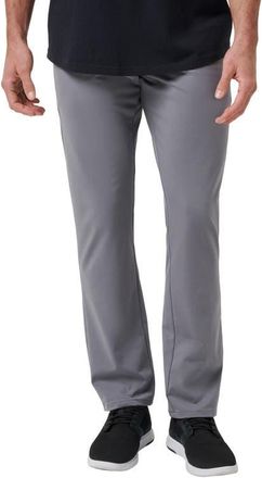 Travis Mathew Legacy Stretchknit Flat Front Chinos in Quiet Shade at Nordstrom, Size 33