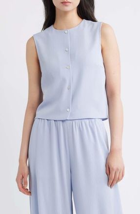 Theory Admiral Button-Up Shell in Cornflower - G2M at Nordstrom, Size X-Small