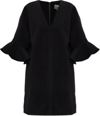 Ganni Dames, Jurken, Zwart, Maat: XS Viscose