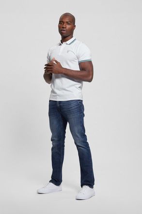 Guess Sport Pique Poloshirt Wit