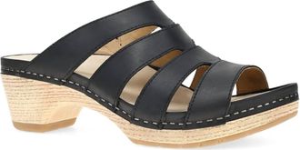 Dansko Womens Lyndi Oiled Pull Up Sandal In Black
