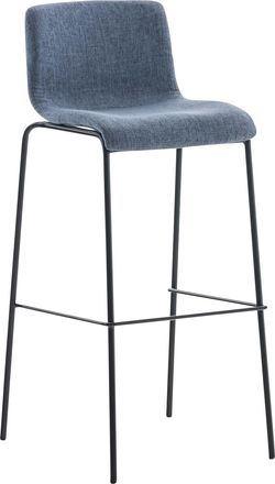 Clp Taburete Hover En Tela & Base De 4 Patas Azul Negro