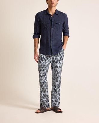 Orlebar Brown Alfred Relaxed Fit Trouser in Night Iris at Nordstrom, Size X-Large
