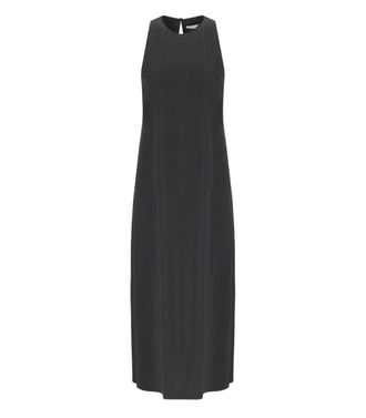 Harris Wharf London Black Sleeveless Long Dress