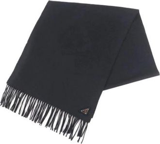 Prada Pre-owned Scarves, unisex, Black, Size: ONE SIZE Pre-owned Stole