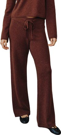 Bella Dahl Cashmere & Wool Wide Leg Sweatpant