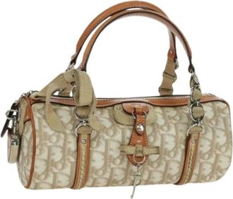 Dior Pre-owned Handbags, female, Beige, Size: ONE SIZE Pre-owned Plastic Hand Bag