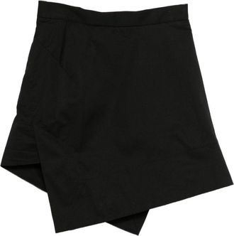 Vivienne Westwood Asymmetrical Hem Black Mini Skirt With Fitted Waistband