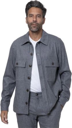 Jacob Cohen Grijs Flanellen Overshirt - Dames - Zomerjassen - Grijs - 2XL - Jassen
