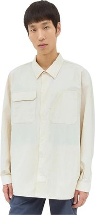 Dickies Oversized werkschirt met geperforeerd paneel - Heren - Casual Overhemden - Beige - XS - Polyester - Overhemden