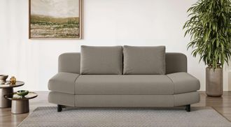HOME AFFAIRE 3-Sitzer »LENNARA Schlafsofa mit Bettkasten, Masse B/T/H: 209/96/86 cm« Sofa mit Wellenunterfederung, hoher Sitzkomfort