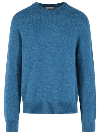 Dries Van Noten Melbourne Blue Alpaca Blend Sweater
