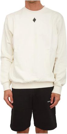 Marcelo Burlon Hombre, Sudaderas, Beige, Talla: M