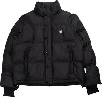Courr&egrave;ges Zwarte nylon pufferjas - Heren - Winterjassen - Zwart - L - Nylon - Jassen