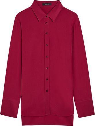 Joseph Joe Silk Shirt - Red - 44 (UK16 / XL)