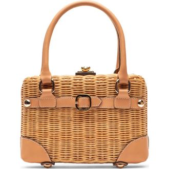 Frances Valentine Lady Basket Wicker Handheld Bag in Toast at Nordstrom