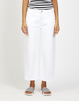 Gang 5-Pocket-Jeans GANG 94JUL CROPPED, Damen, Gr. 26, N-Gr, wei&szlig;, Denim/Jeans, Obermaterial: 93% Baumwolle, 5% Polyester, 2% Elasthan, gerade kn&ouml;chelfrei,