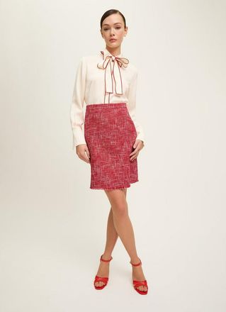 L.k. Bennett Womens Alexa Skirt - Red - Size 20 UK