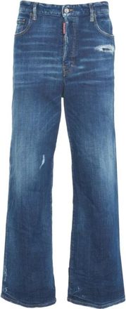 Dsquared2 Wijde Spijkerbroek in Blauw - Heren - Loose Fit Jeans - Blauw - L - Katoen - Jeans