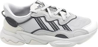 adidas Stijlvolle Sneakers met Leren Inzetstukken - Heren - Hardloopschoenen - Grijs - 42 2/3 EU - Fitness