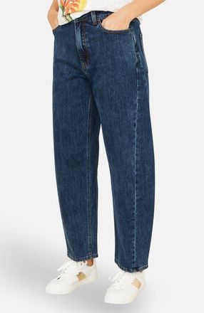 Yumi Denim Barrel Relaxed Fit Jeans in Blue at Nordstrom, Size 10