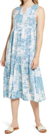 Beach Lunch Lounge Ireana Tiered Ruffle Midi Dress in Embrace at Nordstrom, Size X-Large