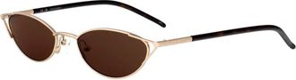 Alexander McQueen Am0563S Sunglasses - unisex - Alexander McQueen - Sunglasses - Yellow - 50 MM - Accessories