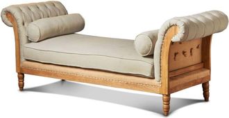 PIB Banco de 2 plazas en tejido beige