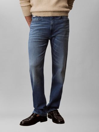 Calvin Klein Jeans Straight-Jeans CALVIN KLEIN JEANS, Herren, Gr. 30, L&auml;nge 34, embers, Denim/Jeans, Obermaterial: 85% Baumwolle, 13% Polyester, 2% Elasthan, unifarben, 